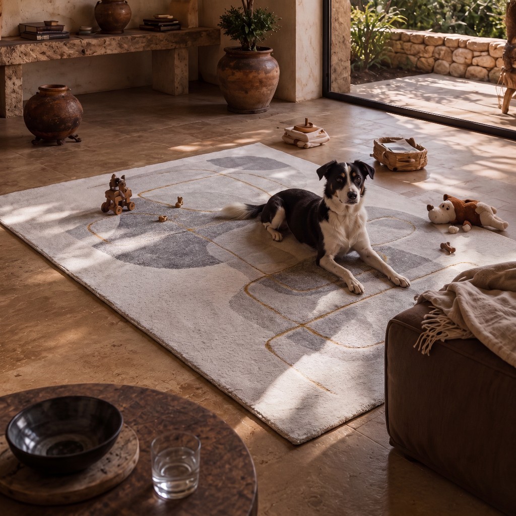 Ambiance méditerranéenne avec tapis PIENUD
